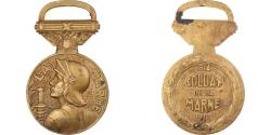 World Coins - France, Medal, Soldat de la Marine, 1914-1918, 1918, Bronze,
