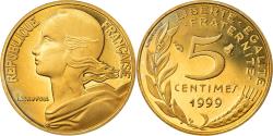 World Coins - Coin, France, Marianne, 5 Centimes, 1999, Paris, Proof, , Aluminum-Bronze
