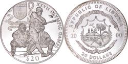 World Coins - Coin, Liberia, Olympic Games, 20 Dollars, 2000, Baseball, , Silver