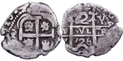 World Coins - Bolivia, Louis I, 2 Reales, 1726, Potosi, Silver,