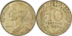 World Coins - France, 10 Centimes, Marianne, 1996, Paris, Aluminum-Bronze,