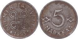 World Coins - Coin, Finland, 5 Markkaa, 1953