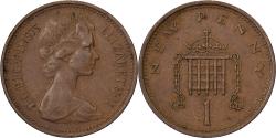 World Coins - Great Britain, Elizabeth II, New Penny, 1975, Bronze, , KM:915