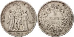 World Coins - Coin, France, Hercule, 5 Francs, 1871, Bordeaux, , Silver, KM:820.2