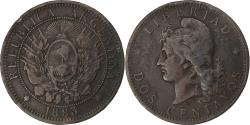 World Coins - Argentina, 2 Centavos, 1883, Bronze, , KM:33