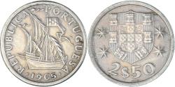 World Coins - Coin, Portugal, 2-1/2 Escudos, 1965