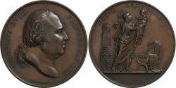 World Coins - France, Medal, Louis XVIII, Birth of the Comte of Chambord, 1820, Copper