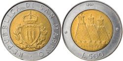 World Coins - Coin, San Marino, 500 Lire, 1987, Rome, , Bi-Metallic, KM:209