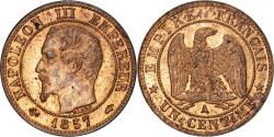 World Coins - Coin, France, Napoleon III, Napoléon III, Centime, 1857, Paris,