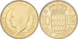 World Coins - Coin, Monaco, Rainier III, 10 Francs, 1950, Paris, ESSAI,
