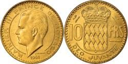 World Coins - Coin, Monaco, Rainier III, 10 Francs, 1951, , Aluminum-Bronze, KM:130