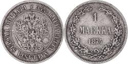 World Coins - Coin, Finland, Alexander II, Markka, 1874, Helsinki, , Silver, KM:3.2