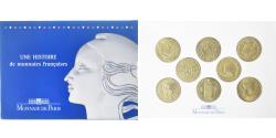 World Coins - France, Coffret, une histoire de monnaies françaises, , Brass