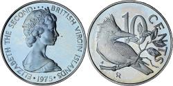 World Coins - BRITISH VIRGIN ISLANDS, Elizabeth II, 10 Cents, 1975, Franklin Mint, Proof