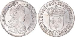 World Coins - Coin, France, Louis XIV, 1/4 Écu à la mèche longue, 1650, Saint-Lô