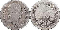 World Coins - France, Napoleon I, Franc, 1813, Limoges, Silver, , Gadoury:447, KM:692.7