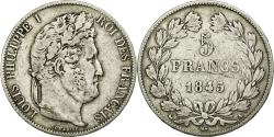 World Coins - Coin, France, Louis-Philippe, 5 Francs, 1845, Paris, , Silver
