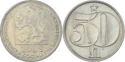 World Coins - Coin, Czechoslovakia, 50 Haleru, 1989