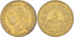World Coins - Coin, France, Lavrillier, 5 Francs, 1945, Castelsarrasin,
