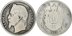 World Coins - Coin, France, Napoleon III, Napoléon III, Franc, 1868, Paris, , Silver