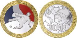 World Coins - South Africa, Medal, Football - France, 2010, , Bi-Metallic
