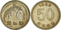 World Coins - Coin, KOREA-SOUTH, 50 Won, 1989, , Nickel-brass, KM:34