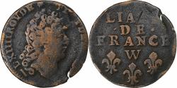 World Coins - France, Louis XIV, Liard, Lille, Copper, , Gadoury:82, KM:543.11