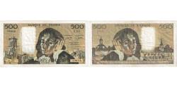 World Coins - France, 500 Francs, Pascal, 1979, F.101, EF(40-45), Fayette:71.20, KM:156e