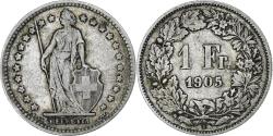 World Coins - Switzerland, Franc, 1905, Bern, Silver, , KM:24