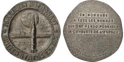World Coins - France, Medal, La Conquète de l'Espace, USA, , Silvered bronze
