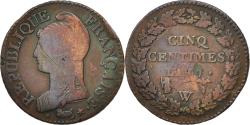 World Coins - Coin, France, Dupré, 5 Centimes, 1799, Lille, , Bronze, KM:640.11