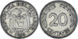 World Coins - Coin, Ecuador, 20 Centavos, 1959