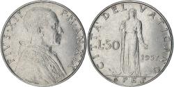 World Coins - Coin, VATICAN CITY, Pius XII, 50 Lire, 1957, , Stainless Steel, KM:54.1