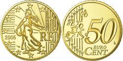 World Coins - France, 50 Euro Cent, 2005, Proof, , Brass, KM:1287