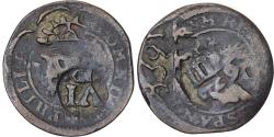 World Coins - Spain, Philip IV, 6 Maravedis, Uncertain date, Madrid, Countermark, Copper