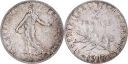 World Coins - Coin, France, Semeuse, 2 Francs, 1910, Paris, , Silver, KM:845.1