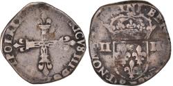 World Coins - Coin, France, Henri III, 1/4 Ecu, Unknown, Angers, , Silver