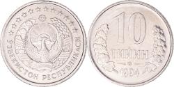 World Coins - Uzbekistan, 10 Tiyin, 1994, Nickel Clad Steel, , KM:4.1