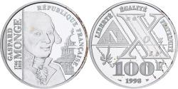 World Coins - France, 100 Francs, Gaspard MONGE, 1998, Proof, Silver, , Gadoury:C85