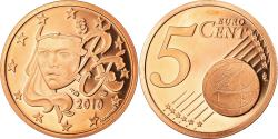 World Coins - France, 5 Euro Cent, 2010, BE, , Copper Plated Steel, KM:1284