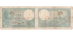 World Coins - France, 10 Francs, Minerve, 1940-10-10, N.77001, VF(20-25)