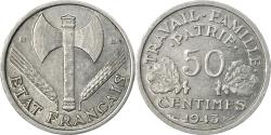 World Coins - Coin, France, Bazor, 50 Centimes, 1943, Beaumont - Le Roger,