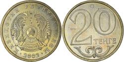 World Coins - Coin, Kazakhstan, 20 Tenge, 2002, , Copper-Nickel-Zinc, KM:26