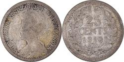 World Coins - Coin, Netherlands, Wilhelmina I, 25 Cents, 1918, Utrecht, , Silver