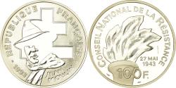 World Coins - Coin, France, Jean Moulin, 100 Francs, 1993, ESSAI, , Silver, KM:1023