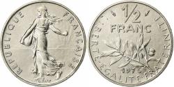 World Coins - France, 1/2 Franc, Semeuse, 1976, Paris, FDC, Nickel, , Gadoury:429