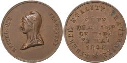 World Coins - France, Medal, Fête du Champs de Mars, 1848, Copper,