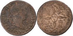 World Coins - Spain, Ferdinand VII, 2 Maravedis, 1833, Segovia, Copper,