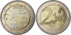 World Coins - Finland, 2 Euro, 90th Anniversary of Independence, 2007, Vantaa, Bi-Metallic