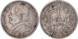 World Coins - Coin, ITALIAN STATES, PAPAL STATES, Pius IX, Lira, 1868, Roma,